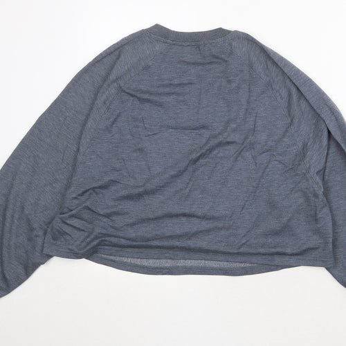 New Look Womens Blue Polyester Pullover Sweatshirt Size L Pullover - Let's Do This