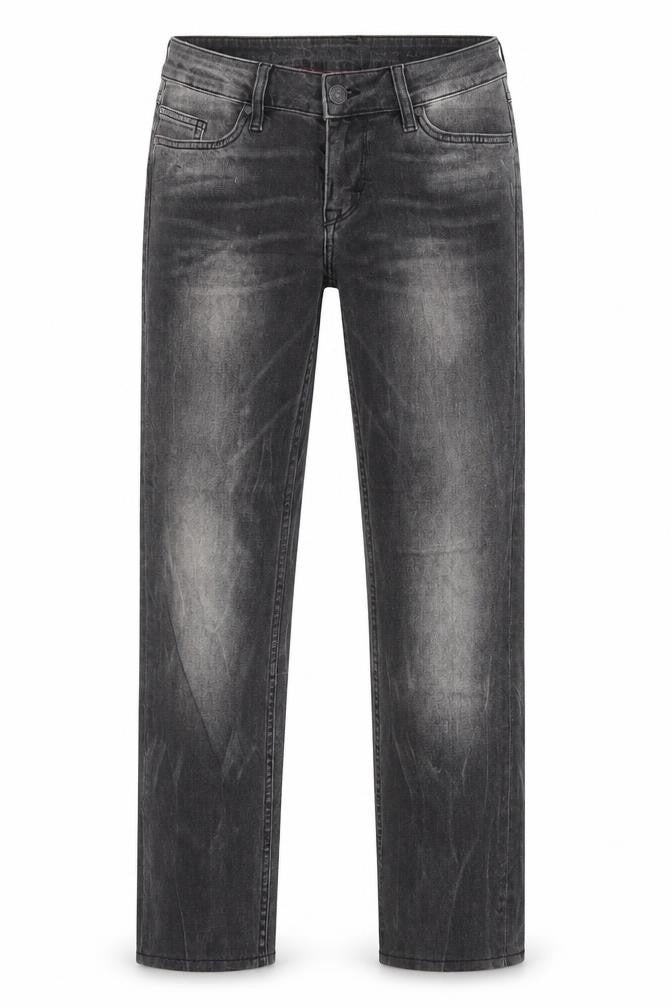 Mustang Womens Grey Cotton Straight Jeans Size 27 in Regular Zip