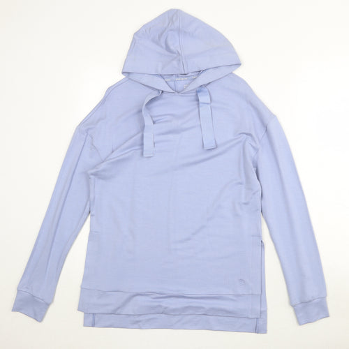 GOODMOVE Womens Blue Modal Pullover Hoodie Size 8 Pullover