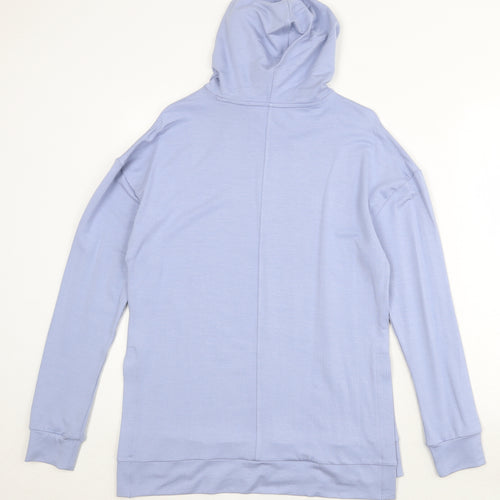 GOODMOVE Womens Blue Modal Pullover Hoodie Size 8 Pullover