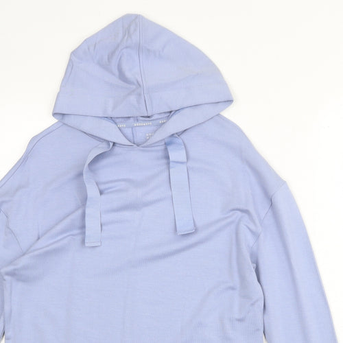 GOODMOVE Womens Blue Modal Pullover Hoodie Size 8 Pullover