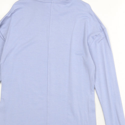 GOODMOVE Womens Blue Modal Pullover Hoodie Size 8 Pullover
