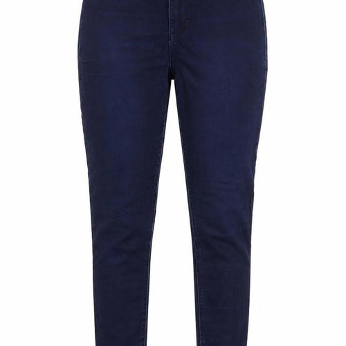Marks and Spencer Womens Blue Cotton Skinny Jeans Size 10 Regular Zip