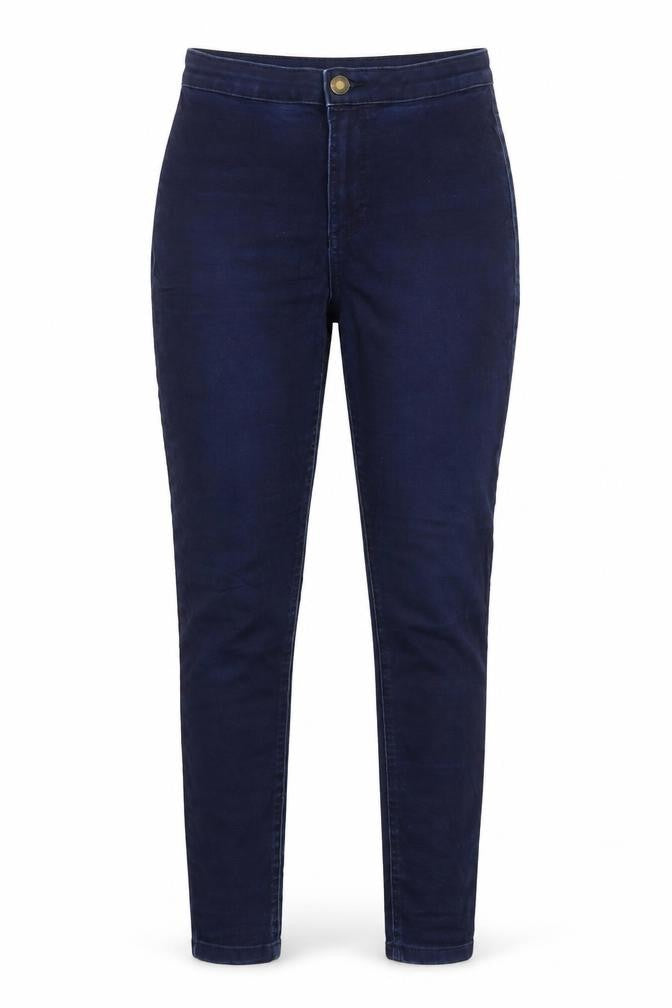 Marks and Spencer Womens Blue Cotton Skinny Jeans Size 10 Regular Zip