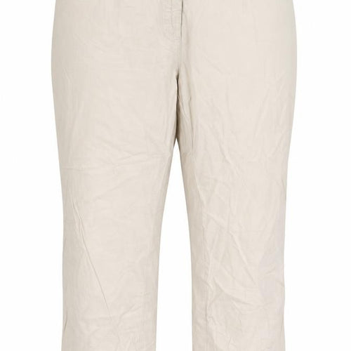 Toni Womens Beige Cotton Capri Trousers Size 36 in Regular Zip