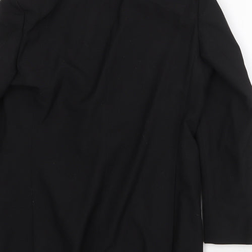 Simon Mens Black Wool Tuxedo Suit Jacket Size 40 Regular