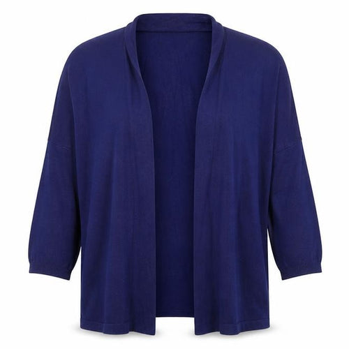 Marks and Spencer Womens Blue V-Neck Viscose Cardigan Jumper Size 10