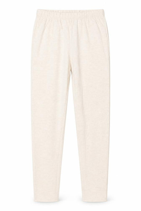 Gap Girls Beige Cotton Jogger Trousers Size L Regular Pullover - Leggings