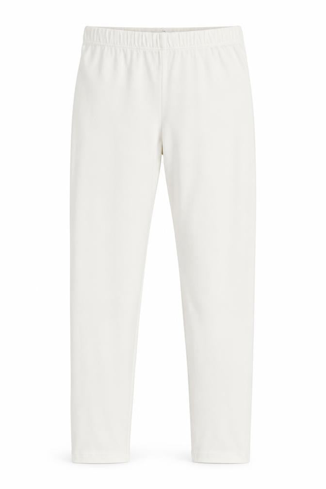 Gap Girls White Cotton Jogger Trousers Size L Regular Pullover - Leggings