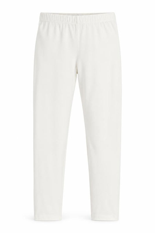Gap Girls White Cotton Jogger Trousers Size L Regular Pullover - Leggings