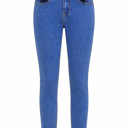 New Look Womens Blue Cotton Skinny Jeans Size 6 Regular Zip