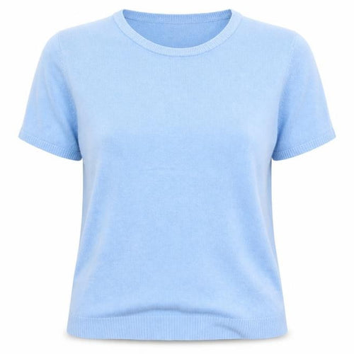 Pure & Natural Womens Blue Round Neck Acrylic Pullover Jumper Size 14 - Size 14-16