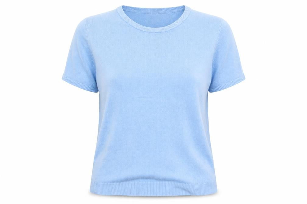 Pure & Natural Womens Blue Round Neck Acrylic Pullover Jumper Size 14 - Size 14-16