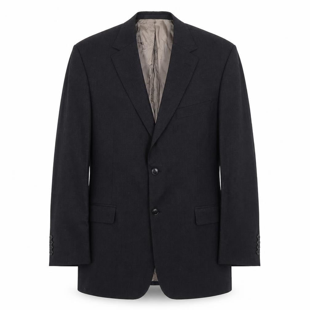Front view of Marks & Spencer men’s grey wool jacket suit jacket, size 42, regular