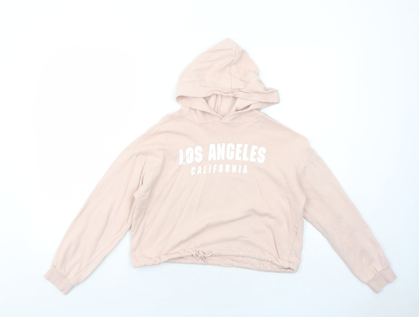 H&M Girls Pink Cotton Pullover Hoodie Size 11-12 Years Pullover - Los Angeles California