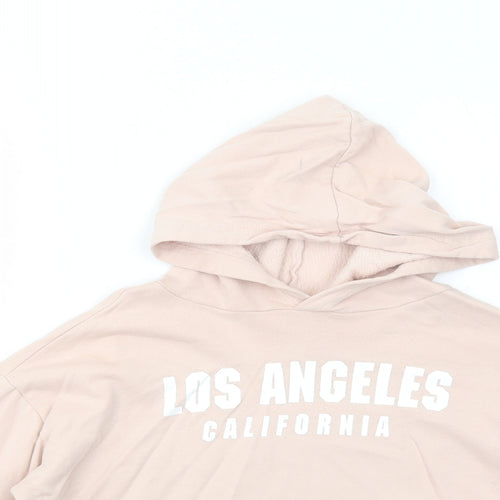 H&M Girls Pink Cotton Pullover Hoodie Size 11-12 Years Pullover - Los Angeles California