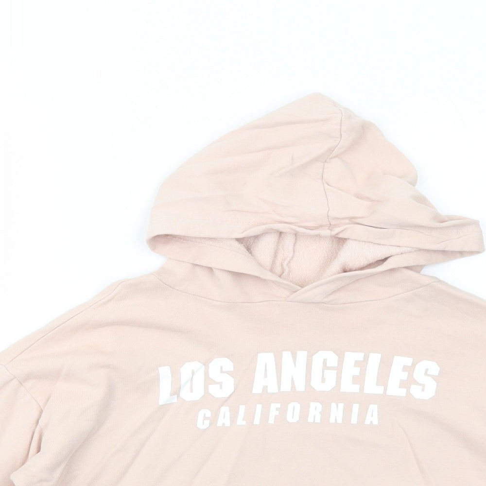 H&M Girls Pink Cotton Pullover Hoodie Size 11-12 Years Pullover - Los Angeles California