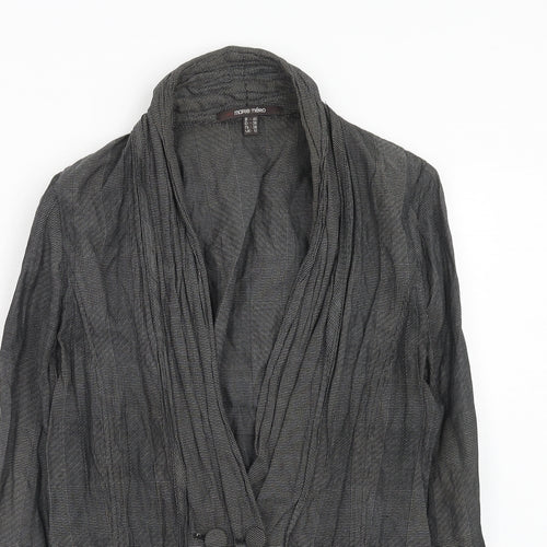 Marie Mero Womens Grey Jacket Blazer Size 12 Button