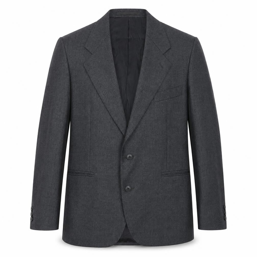 Front view of Butlers men’s grey wool jacket suit jacket, size 42, regular