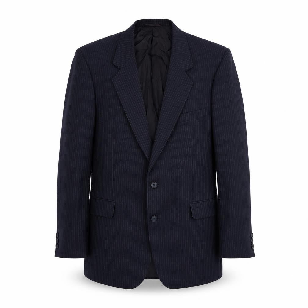 Anthony Loretto Mens Blue Striped Wool Jacket Suit Jacket Size 40 Regular