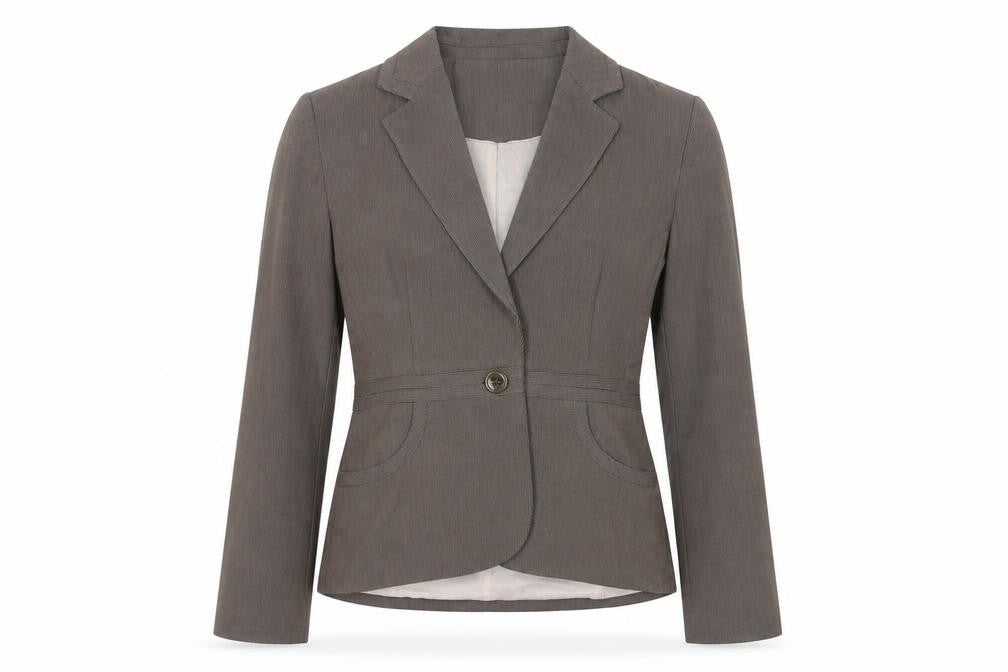 Next Womens Brown Striped Polyester Jacket Blazer Size 12