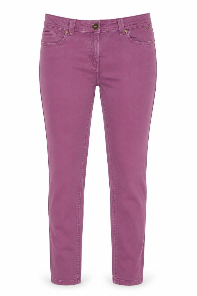 Farmers Market Hawaii Womens Purple Cotton Skinny Jeans Size 12 Slim Zip