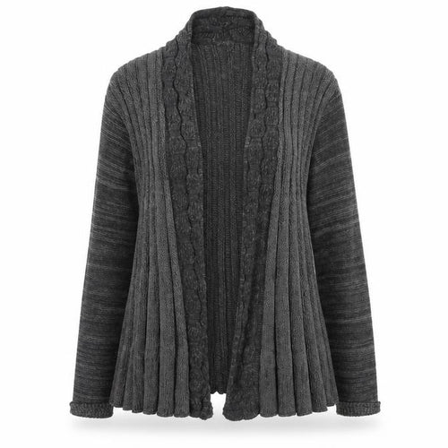 Sarah Hamilton Womens Grey V-Neck Acrylic Cardigan Jumper Size S