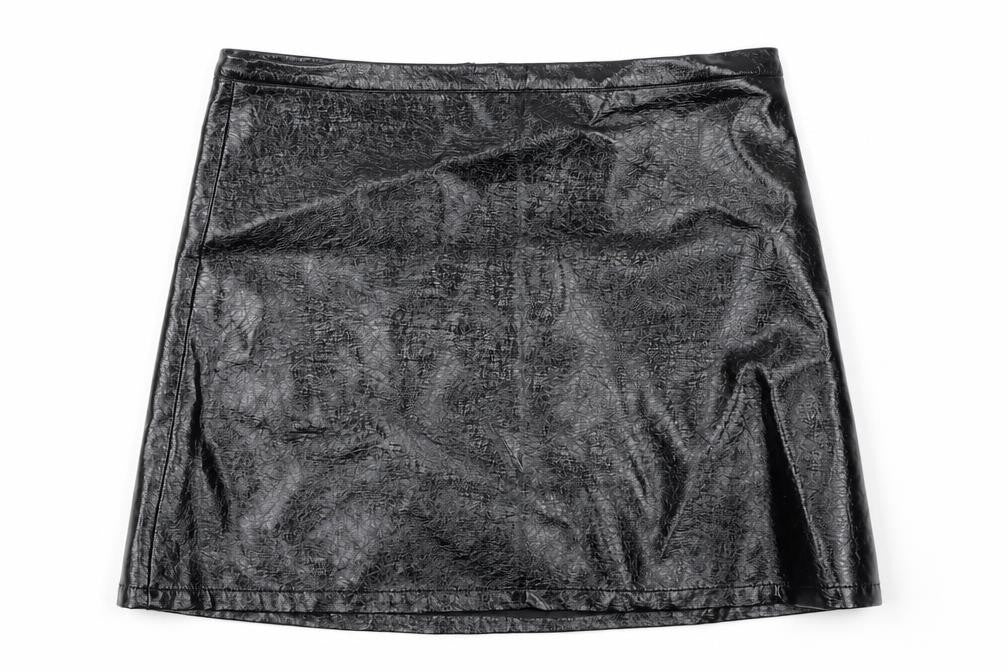 Marks and Spencer Womens Black Viscose A-Line Skirt Size 12 Zip