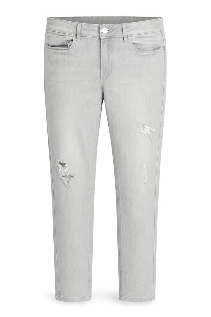 Noisy may Womens Grey Cotton Skinny Jeans Size 30 in Regular Zip