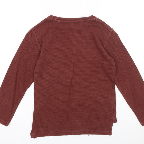 NEXT Boys Brown Cotton Pullover Sweatshirt Size 7 Years Pullover