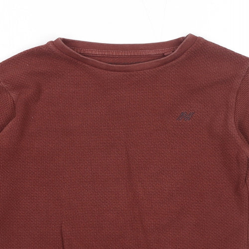 NEXT Boys Brown Cotton Pullover Sweatshirt Size 7 Years Pullover