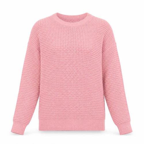 Daisy Street Womens Pink Round Neck Acrylic Pullover Jumper Size XS