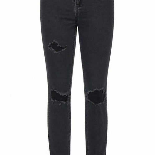 New Look Womens Black Cotton Skinny Jeans Size 8 Regular Zip