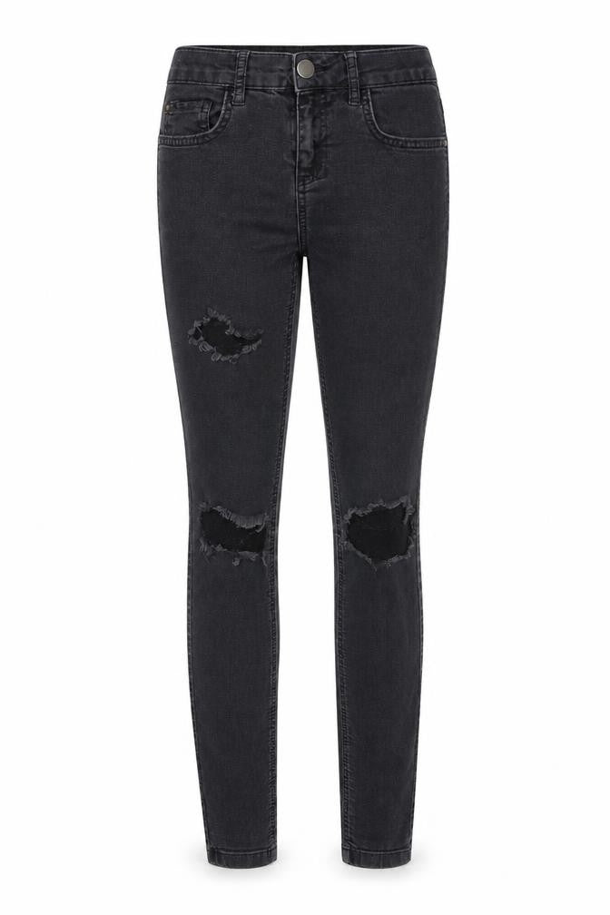 New Look Womens Black Cotton Skinny Jeans Size 8 Regular Zip