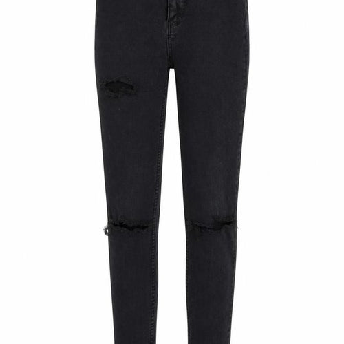 New Look Womens Black Cotton Skinny Jeans Size 6 Regular Zip
