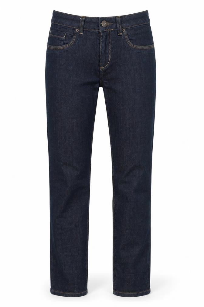 Topshop Womens Blue Cotton Straight Jeans Size 28 in Regular Zip