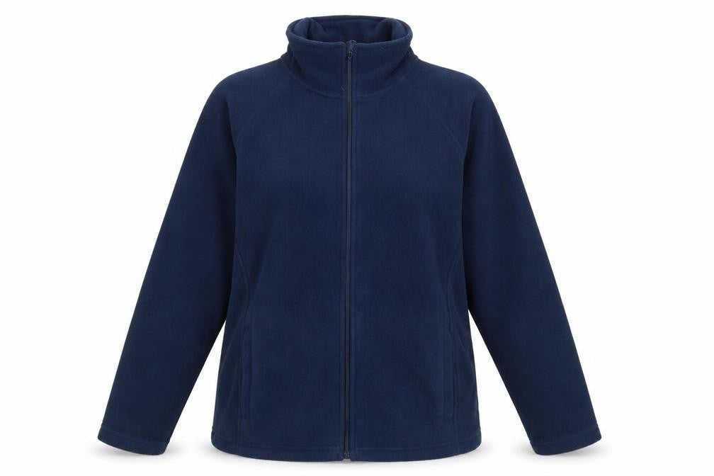 Front view of TRU Collection women’s blue jacket, size UK 12, zip -, size UK 12-14