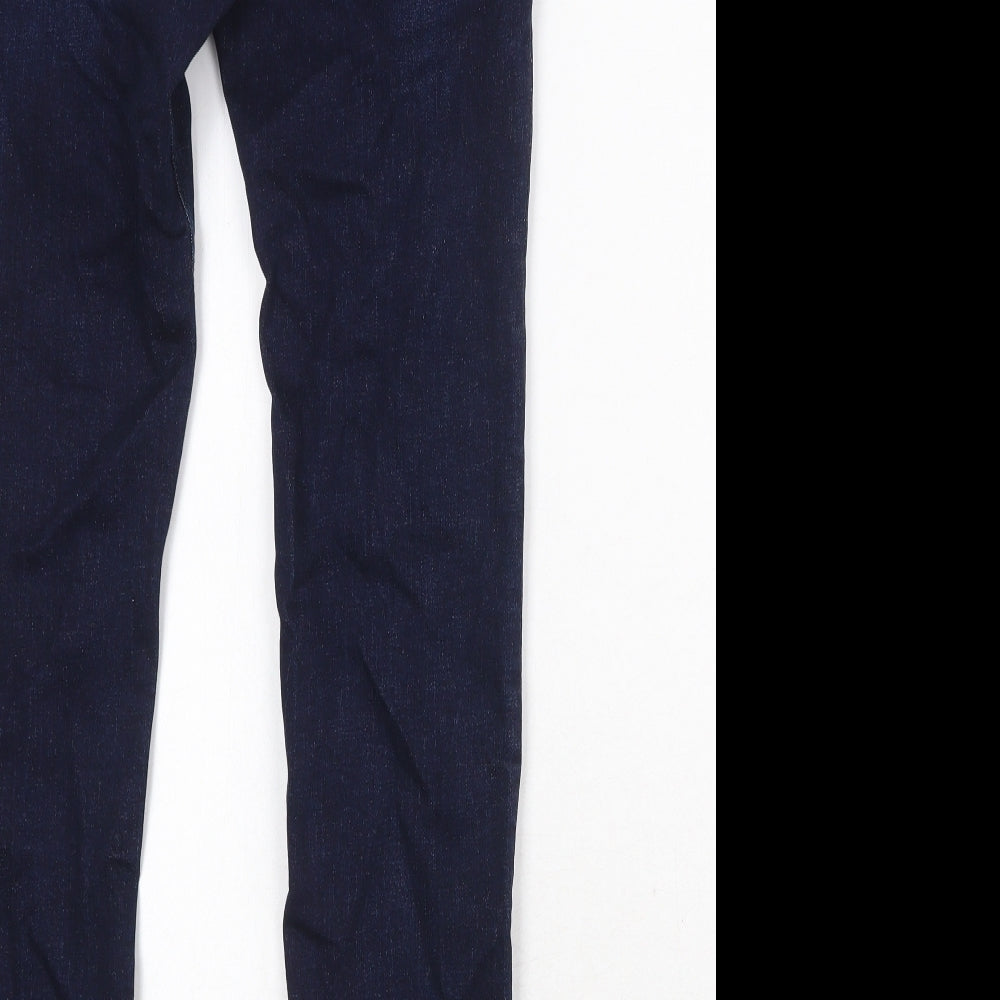 Pull&Bear Mens Blue Cotton Skinny Jeans Size 32 in Regular Zip
