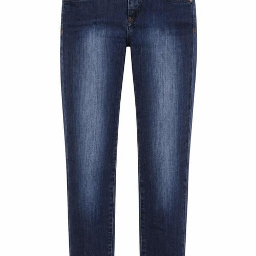 H&M Womens Blue Cotton Straight Jeans Size 31 in Regular Zip