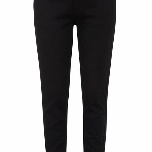 Marks and Spencer Womens Black Cotton Skinny Jeans Size 8 Regular Zip