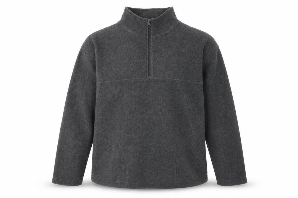 Front view of Dunnes men’s grey polyester pullover sweatshirt, size XL