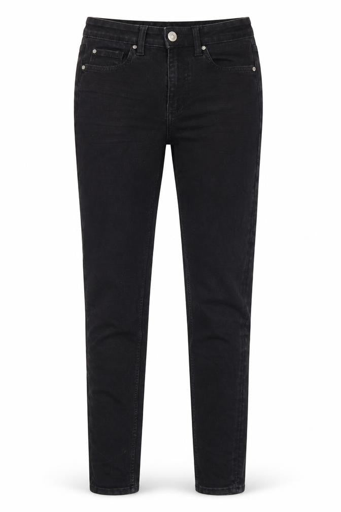 Marks and Spencer Womens Black Cotton Skinny Jeans Size 8 Regular Zip