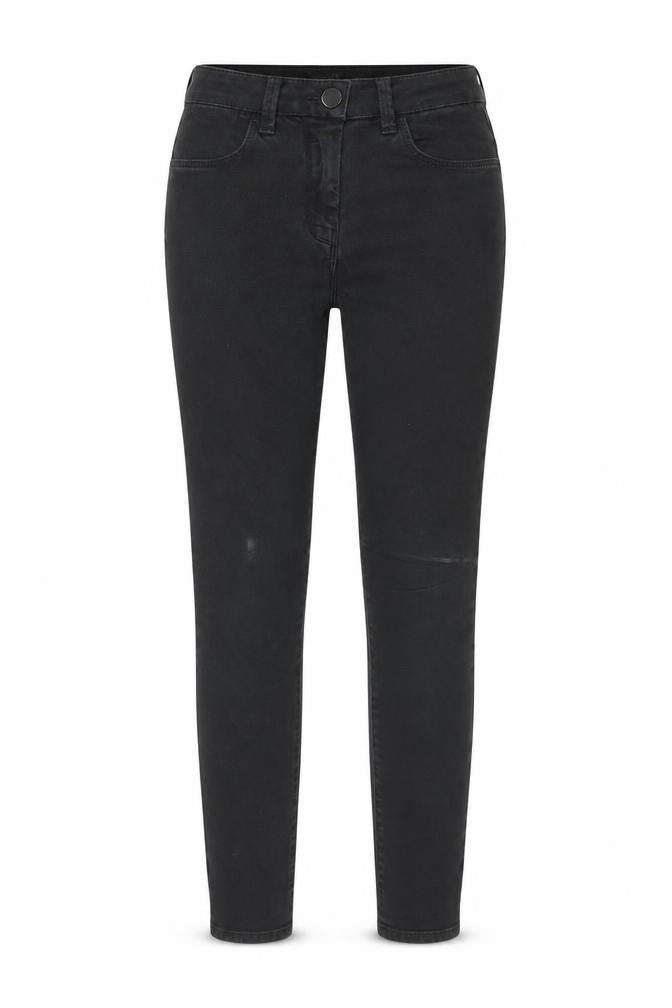 Marks and Spencer Womens Grey Cotton Skinny Jeans Size 8 Regular Zip