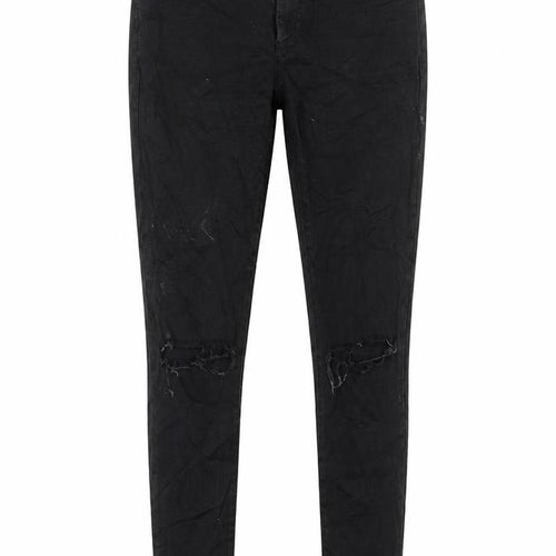 Topshop Womens Black Cotton Skinny Jeans Size 28 in L30 in Regular Zip