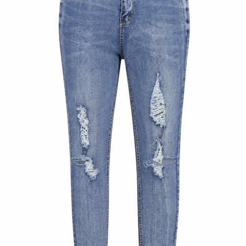 Eva B Womens Blue Cotton Skinny Jeans Size 32 in Regular Zip