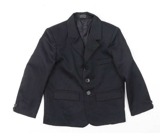 Gorgeous Girls Black Jacket Blazer Size 5 Years Button