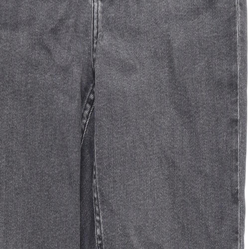 Divided by H&M Womens Grey Cotton Skinny Jeans Size 12 Regular Zip