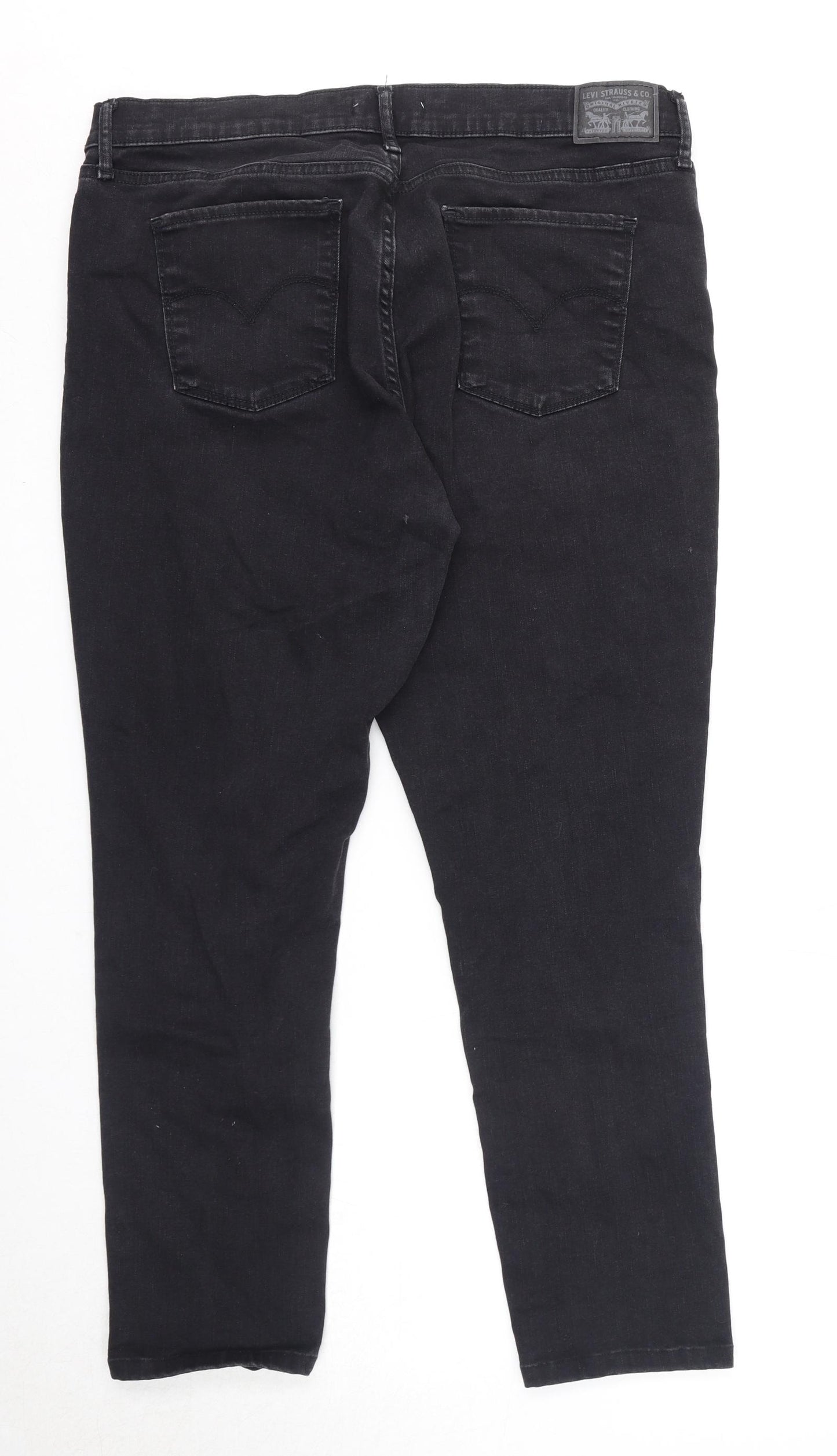 Levi's Mens Black Cotton Skinny Jeans Size 34 in L32 in Regular Zip