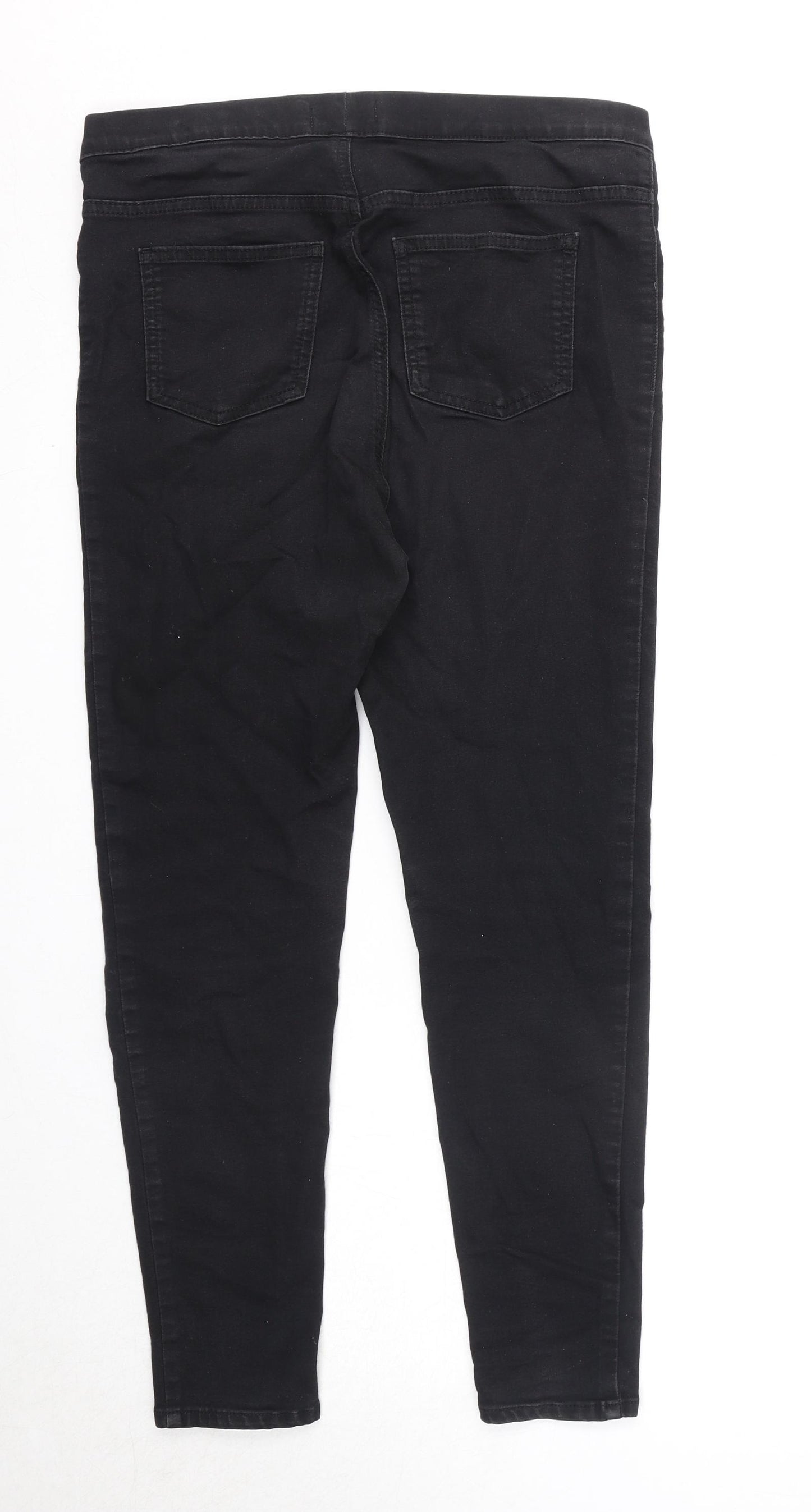 Marks and Spencer Womens Black Cotton Jegging Jeans Size 14 Regular