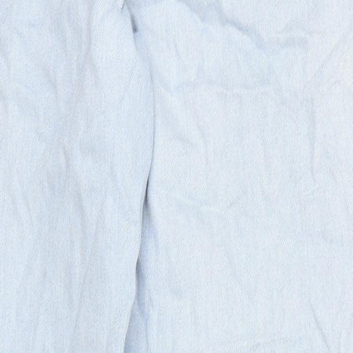 Being Casual Womens Blue Cotton Mom Jeans Size 14 Regular Drawstring